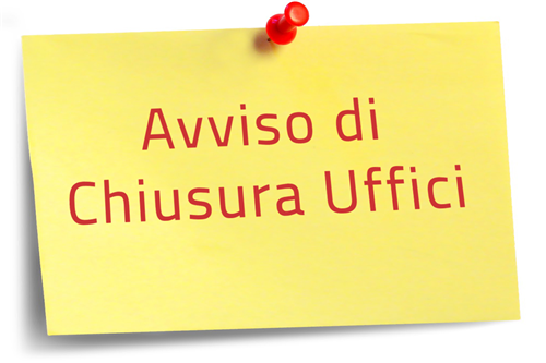 Avviso chiusura pomeridiana degli uffici comunali