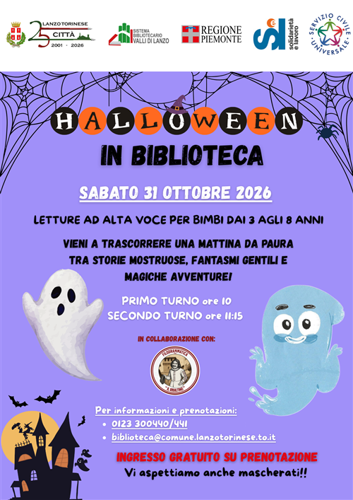 Letture animate in Biblioteca - Halloween