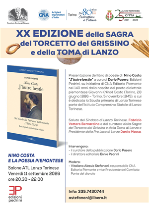 Nino Costa e la poesia piemontese - Presentazione del volume J'àutre bestie
