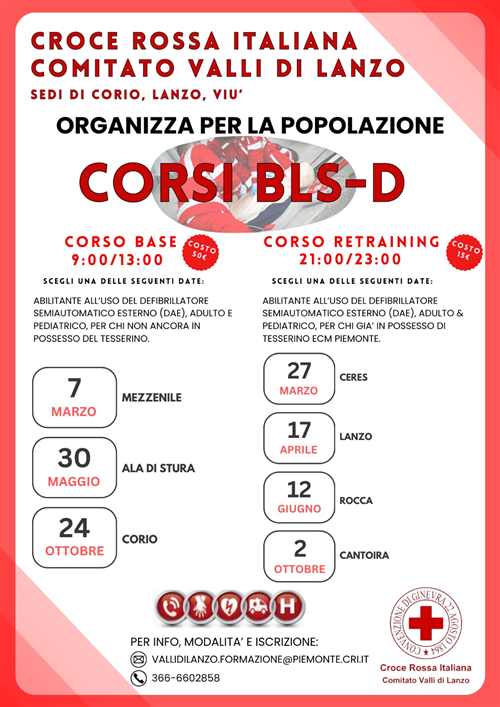 Corsi BLS-D per la popolazione
