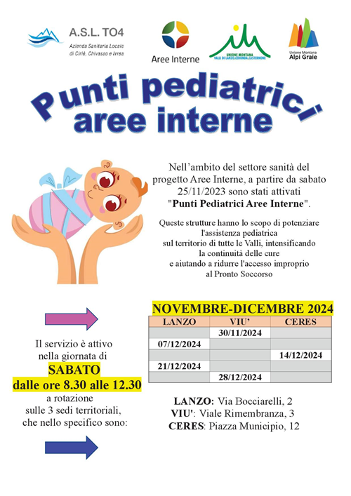 Punti Pediatrici Aree Interne